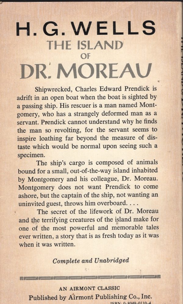 The Island of Dr. Moreau on Sale